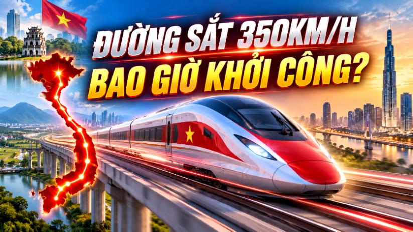 Đường sắt tốc độ cao Bắc – Nam 350 km/h khi nào khởi công? Thông tin mới nhất