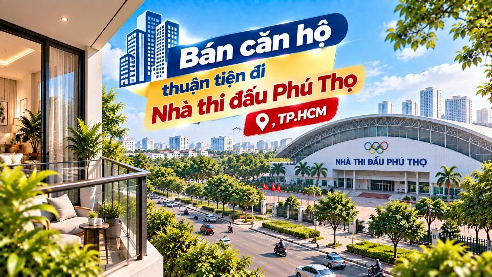 Bán căn hộ Bảy Hiền thuận tiện đi Nhà thi đấu Phú Thọ