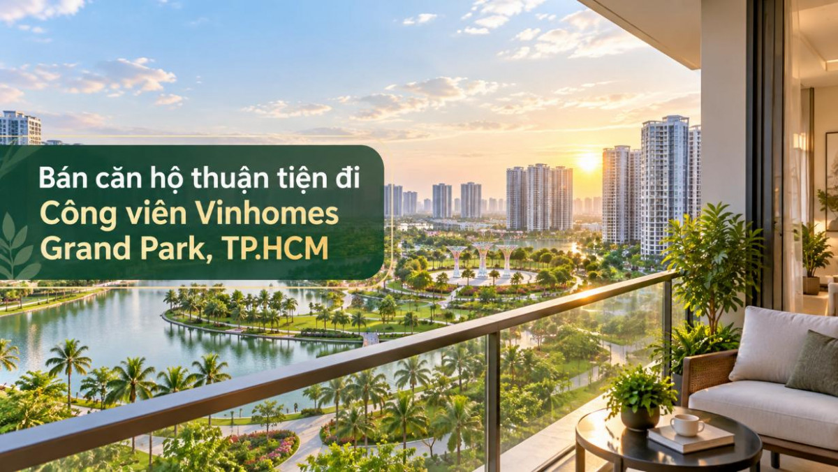 Bán căn hộ Cát Lái thuận tiện đi Công viên Vinhomes Grand Park