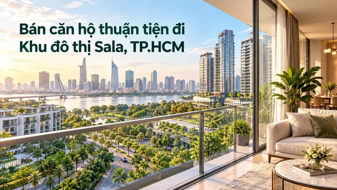 Bán căn hộ Cát Lái thuận tiện đi Khu đô thị Sala