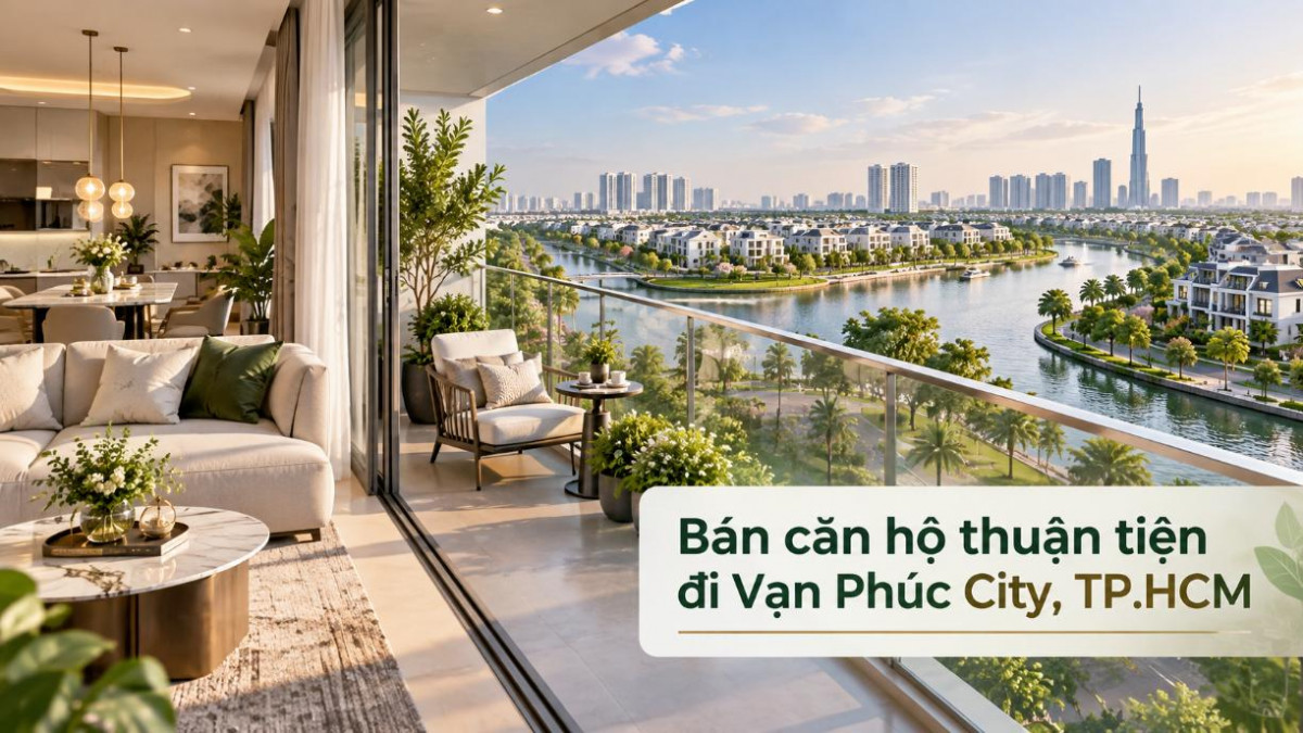 Bán căn hộ Cát Lái thuận tiện đi Vạn Phúc City