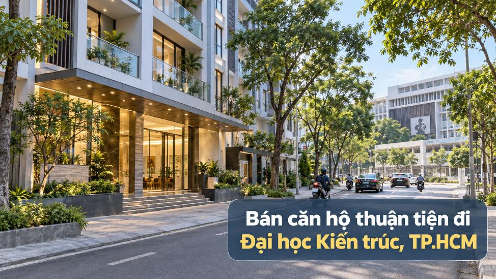 Bán căn hộ Cầu Kiệu thuận tiện đi Đại học Kiến trúc TP.HCM