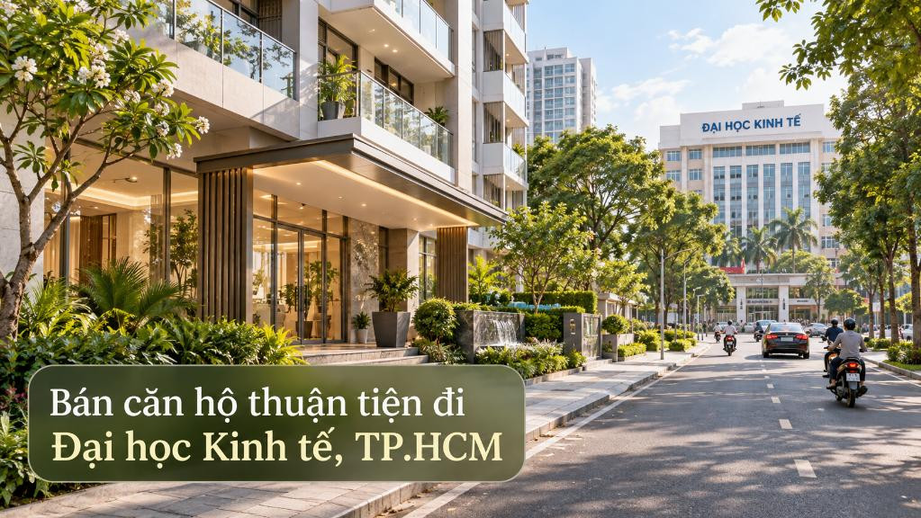 Bán căn hộ Cầu Kiệu thuận tiện đi Đại học Kinh tế TP.HCM