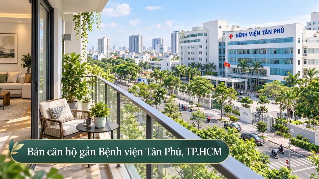 Bán căn hộ gần Bệnh viện Tân Phú, thuận tiện sinh sống