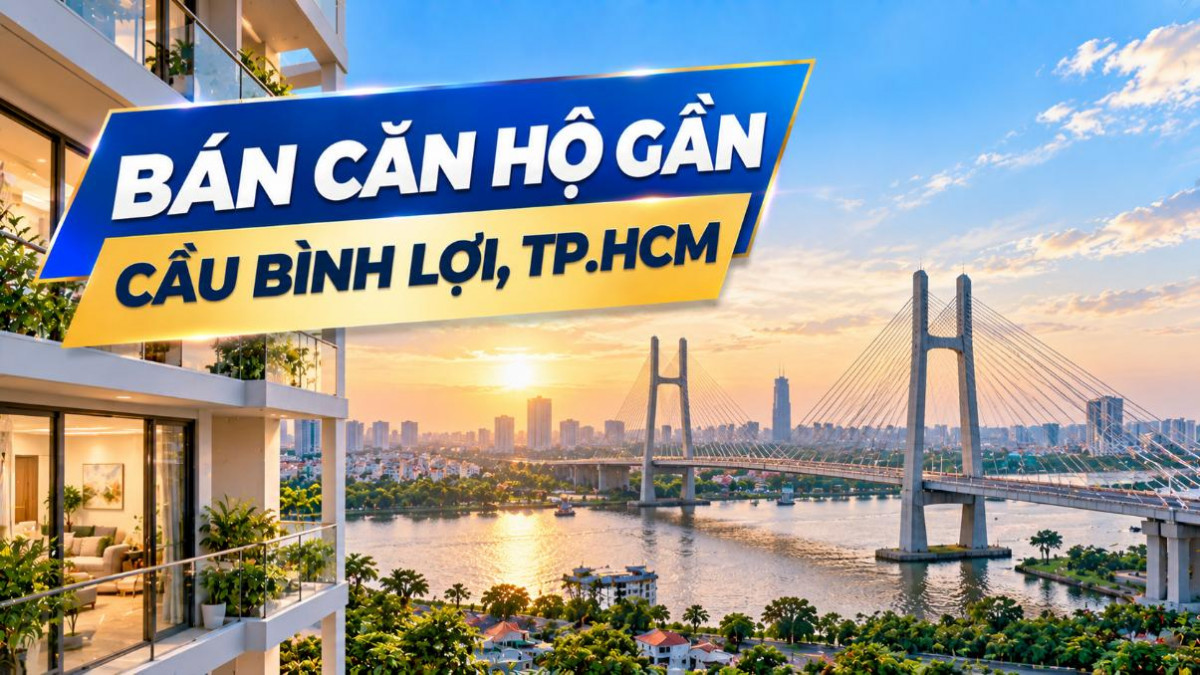 Bán căn hộ gần Cầu Bình Lợi, giao thông thuận tiện