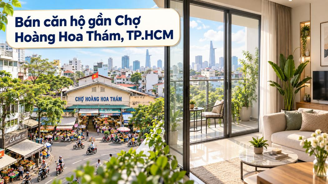 Bán căn hộ gần Chợ Hoàng Hoa Thám, thuận tiện sinh sống