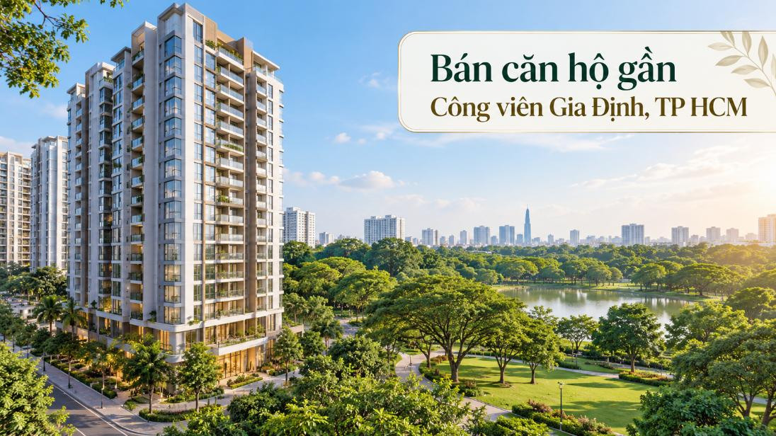 Bán căn hộ gần Công viên Gia Định, thuận tiện đi sân bay