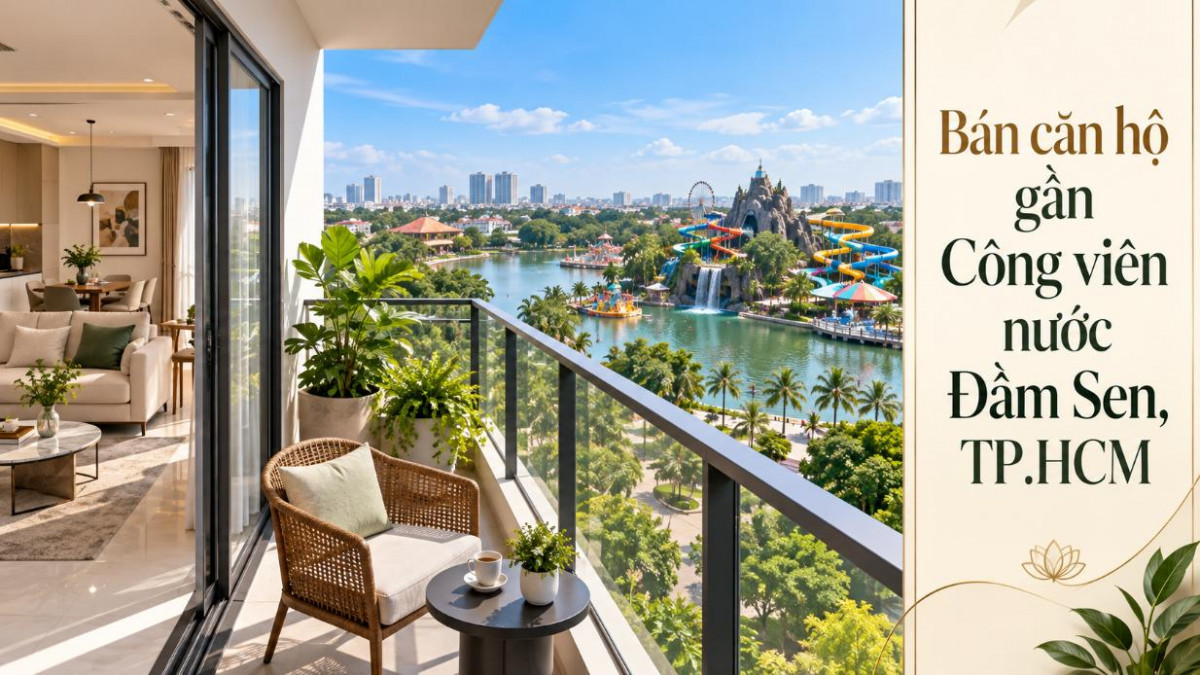 Bán căn hộ gần Công viên nước Đầm Sen, dễ kết nối