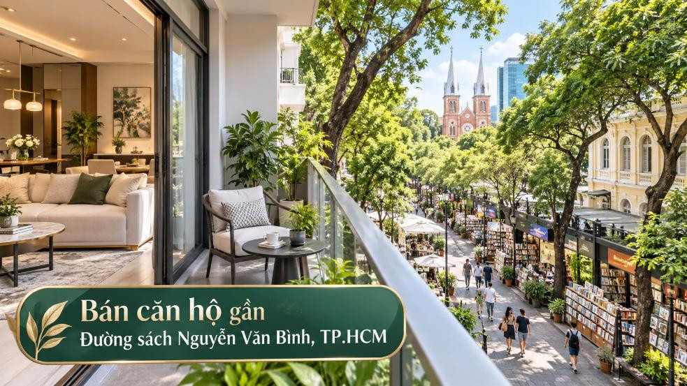 Bán căn hộ gần Đường sách Nguyễn Văn Bình, tiện kết nối trung tâm