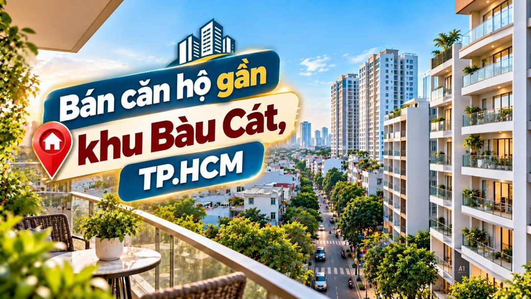 Bán căn hộ gần khu Bàu Cát, thuận tiện sinh sống và đi làm