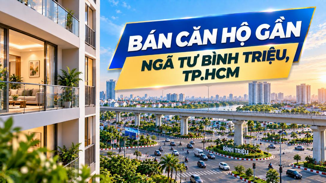 Bán căn hộ gần Ngã tư Bình Triệu, thuận tiện đi lại