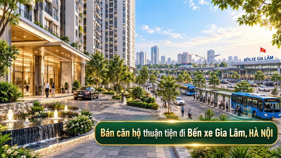 Bán căn hộ Long Biên thuận tiện đi Bến xe Gia Lâm