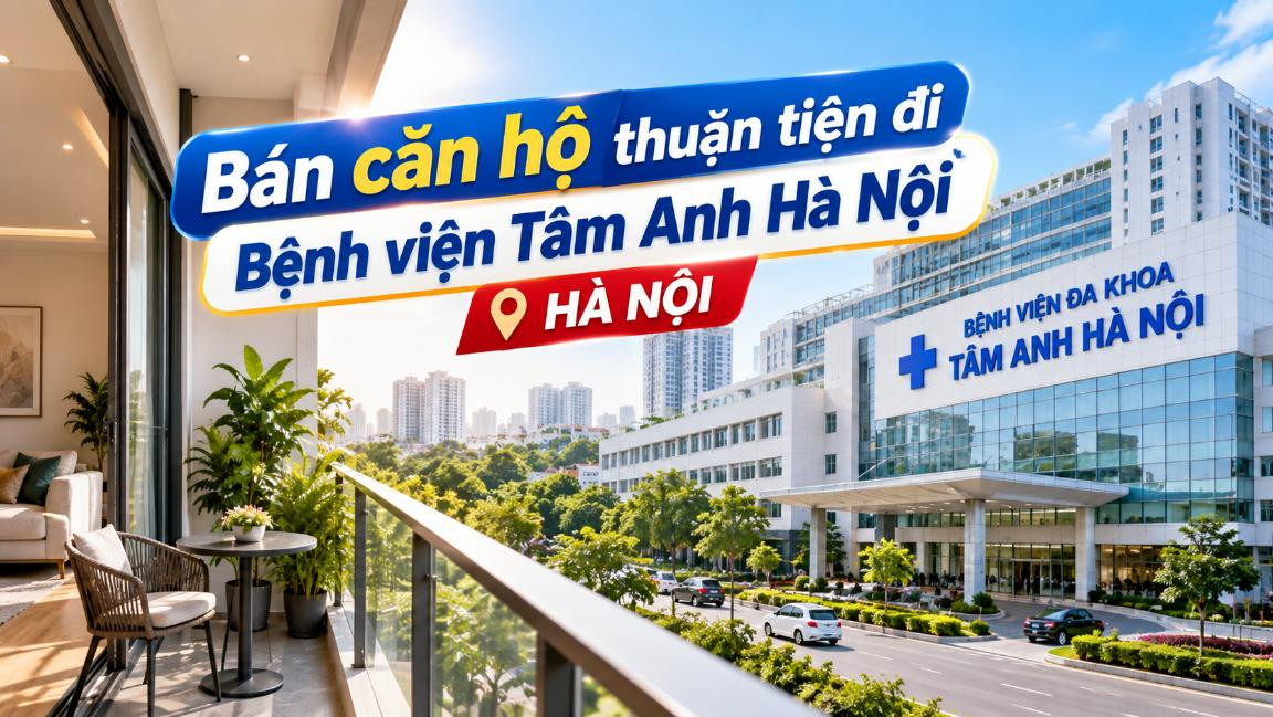 Bán căn hộ Long Biên thuận tiện đi Bệnh viện Tâm Anh Hà Nội