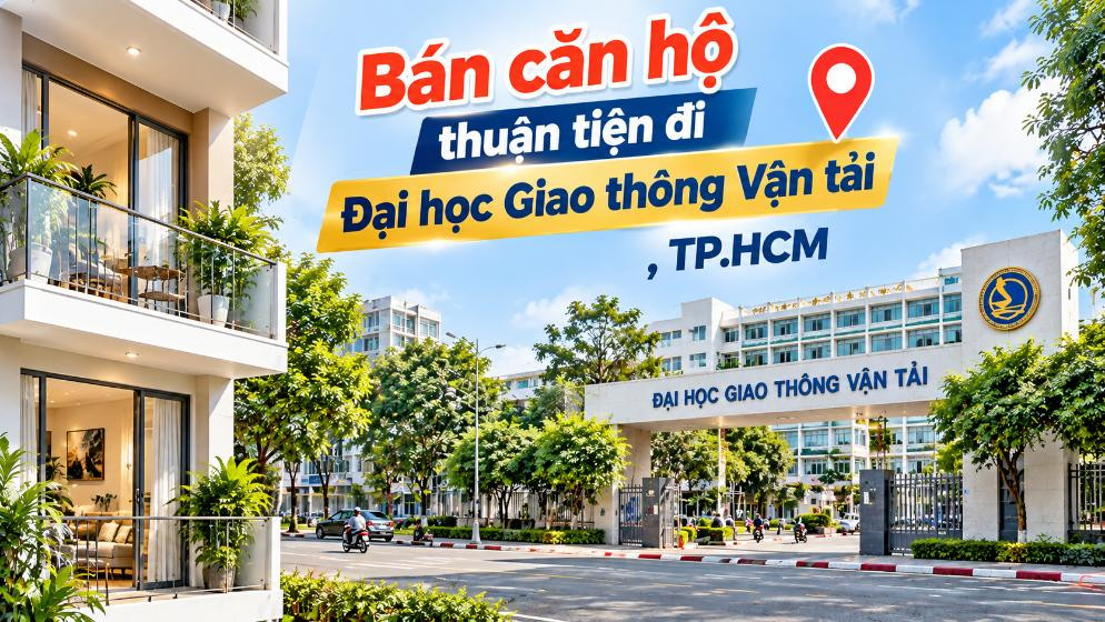 Bán căn hộ Phước Long thuận tiện đi Đại học Giao thông Vận tải
