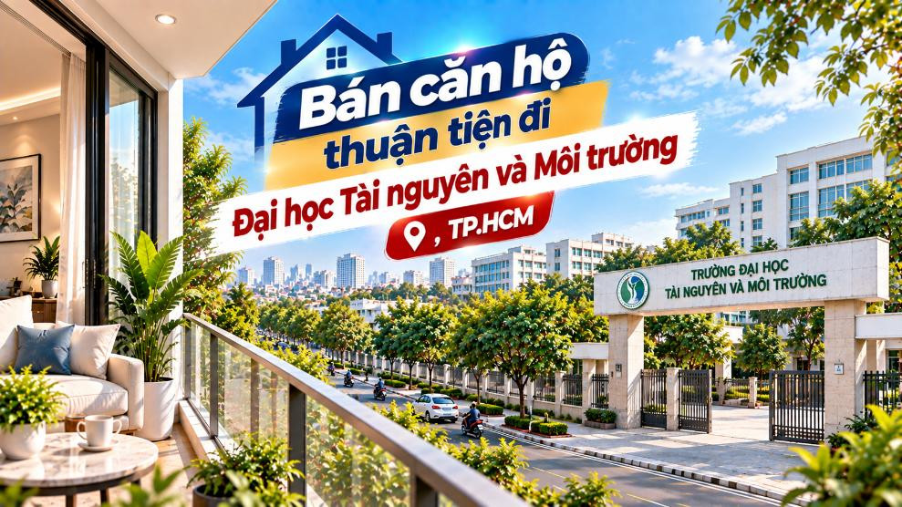 Bán căn hộ Tân Bình thuận tiện đi Đại học Tài nguyên và Môi trường