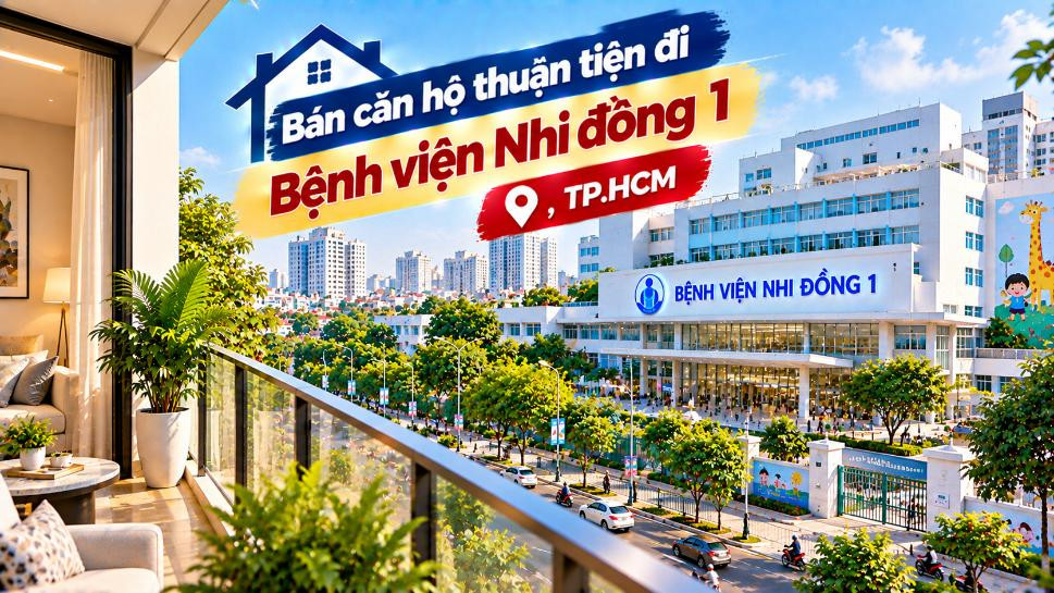 Bán căn hộ Tân Hòa thuận tiện đi Bệnh viện Nhi đồng 1