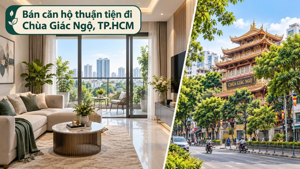 Bán căn hộ Tân Hòa thuận tiện đi Chùa Giác Ngộ