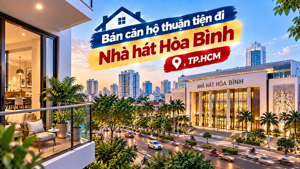 Bán căn hộ Tân Hòa thuận tiện đi Nhà hát Hòa Bình