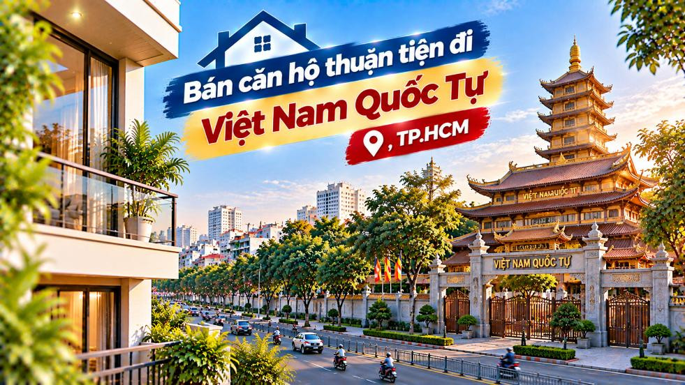Bán căn hộ Tân Hòa thuận tiện đi Việt Nam Quốc Tự