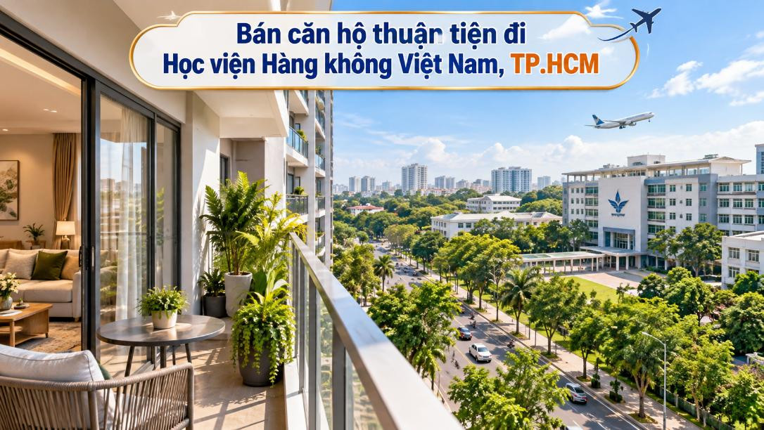Bán căn hộ Tân Sơn Hòa thuận tiện đi Học viện Hàng không Việt Nam