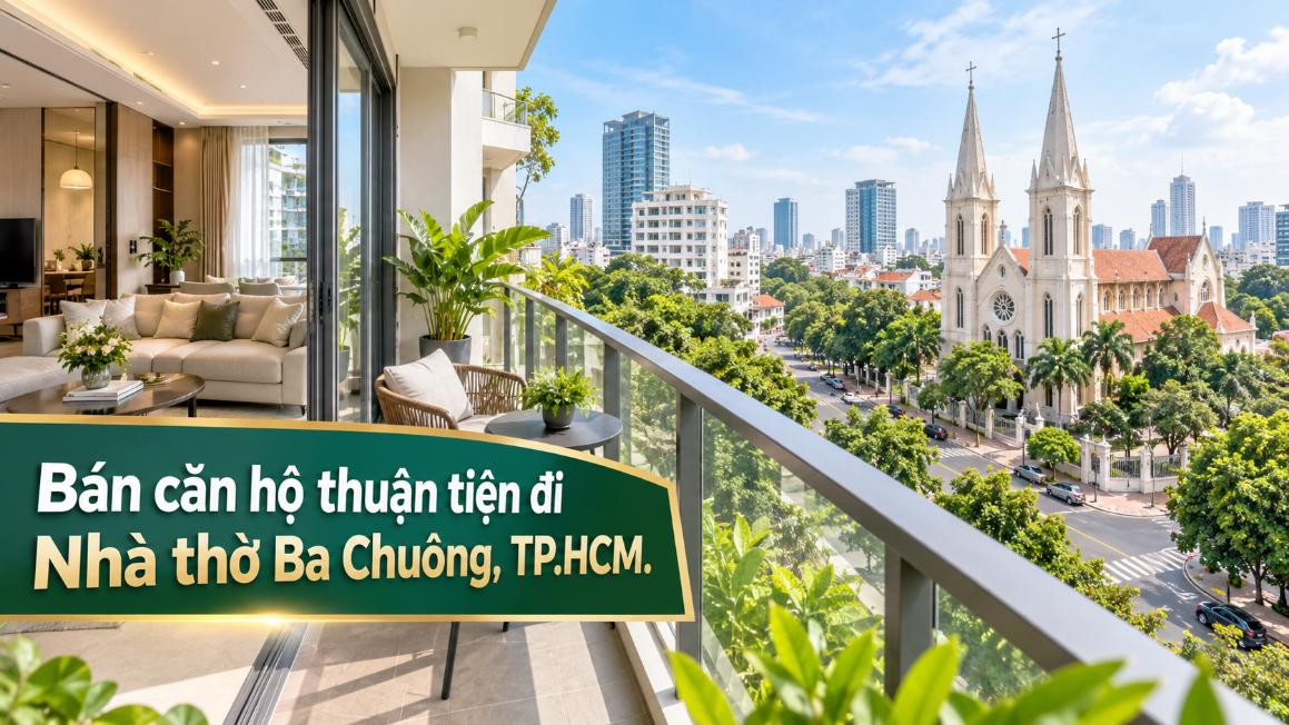 Bán căn hộ Tân Sơn Hòa thuận tiện đi Nhà thờ Ba Chuông