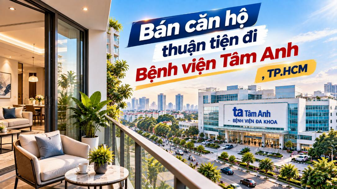 Bán căn hộ Tân Sơn thuận tiện đi Bệnh viện Tâm Anh