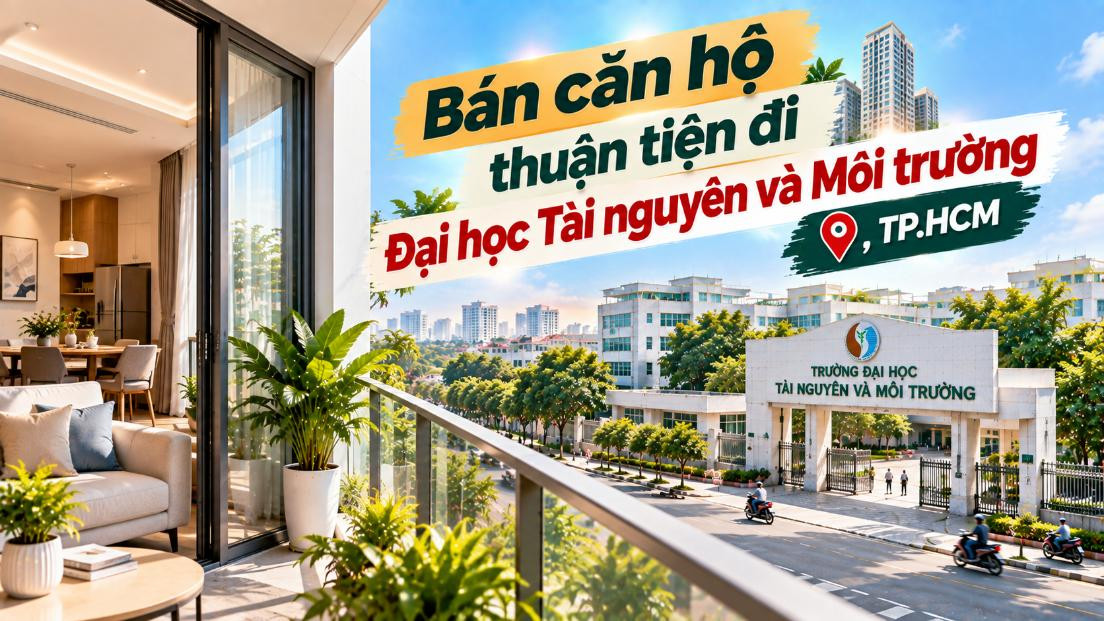 Bán căn hộ Tân Sơn thuận tiện đi Đại học Tài nguyên và Môi trường