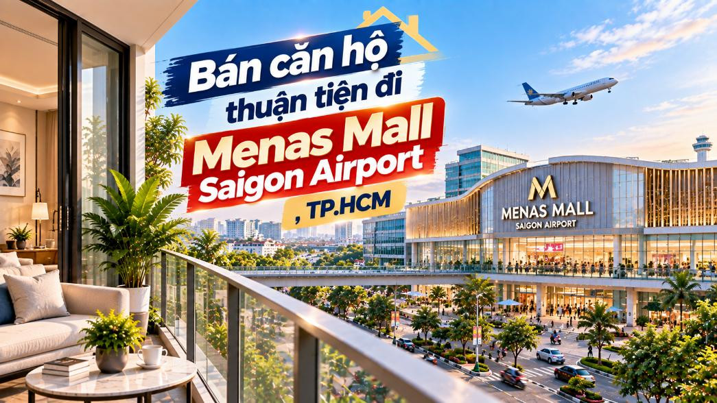 Bán căn hộ Tân Sơn thuận tiện đi Menas Mall Saigon Airport