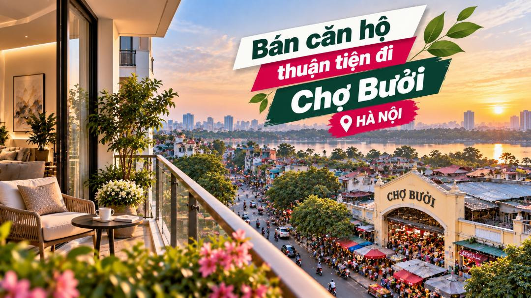 Bán căn hộ Tây Hồ thuận tiện đi Chợ Bưởi