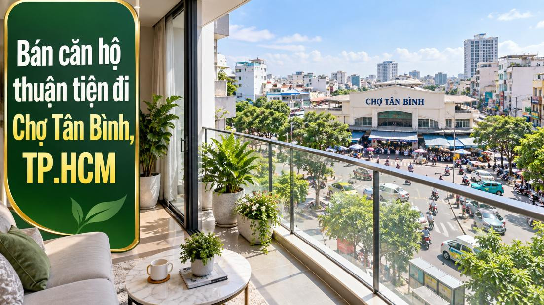 Bán căn hộ Tây Thạnh thuận tiện đi Chợ Tân Bình