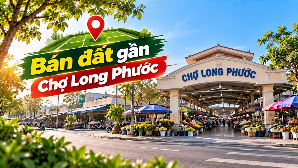 Bán đất gần Chợ Long Phước, thuận tiện xây nhà và đầu tư