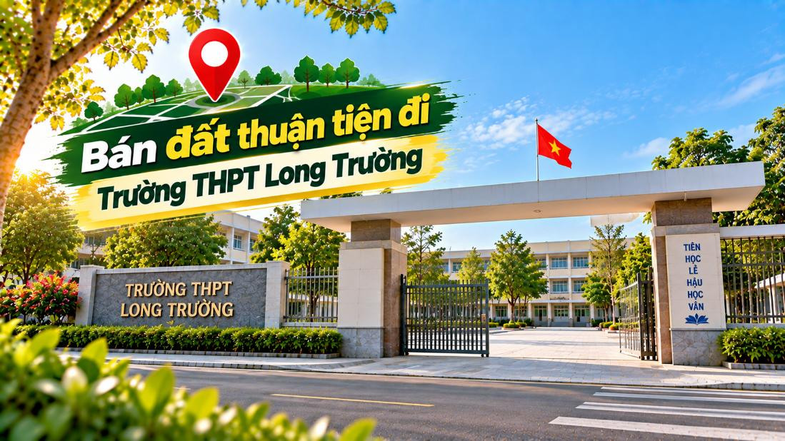 Bán đất Long Phước thuận tiện đi Trường THPT Long Trường