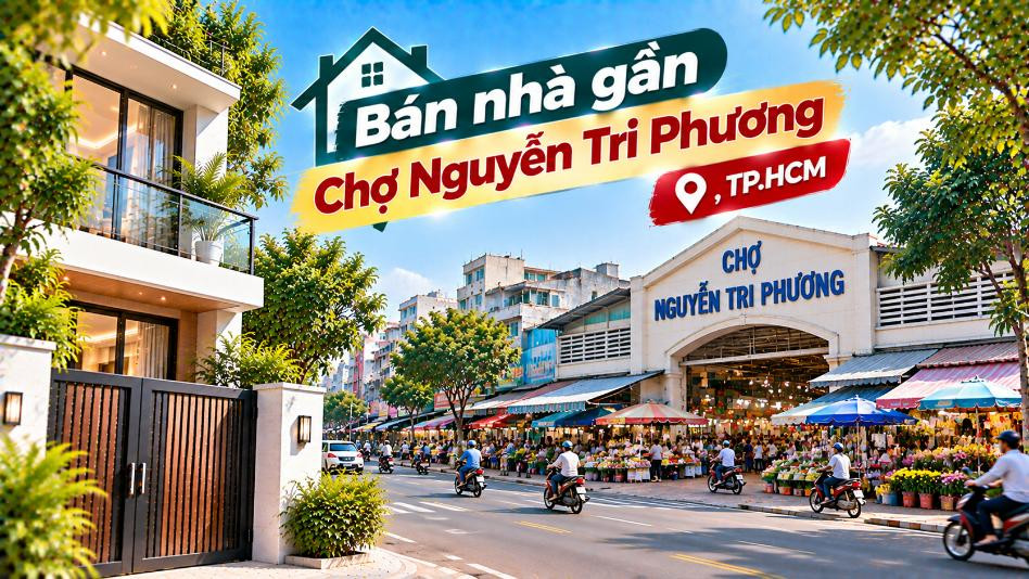 Bán nhà Bảy Hiền thuận tiện đi Chợ Nguyễn Tri Phương