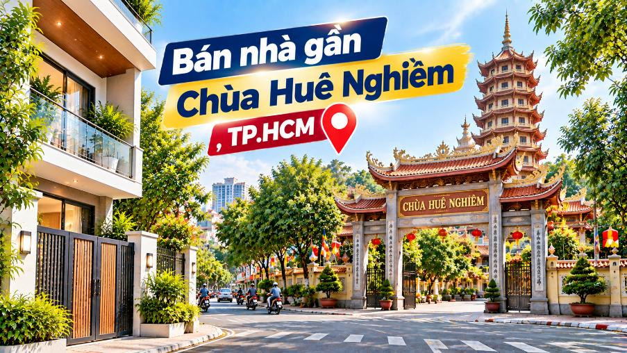 Bán nhà Bình Trưng thuận tiện đi Chùa Huê Nghiêm
