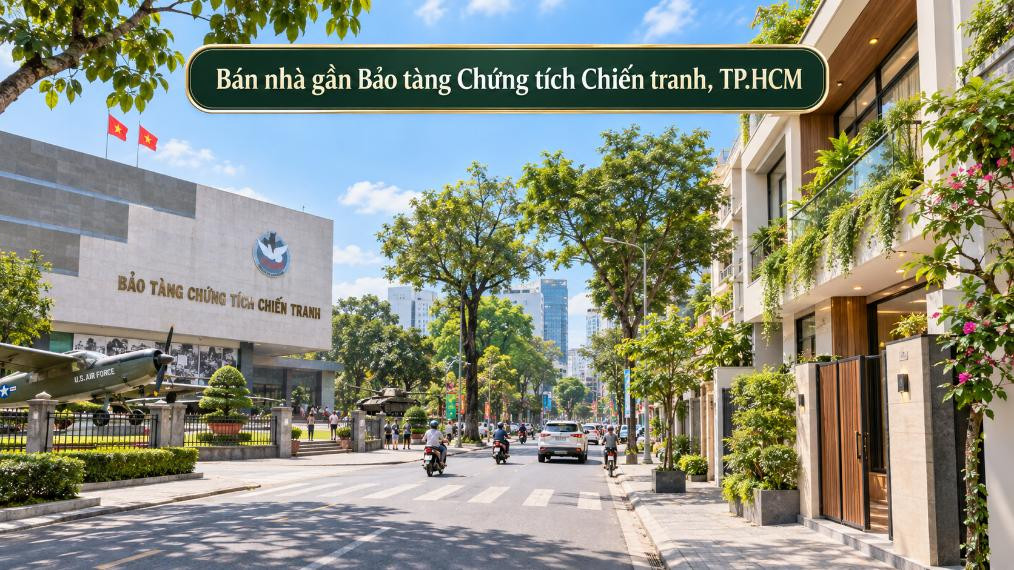 Bán nhà gần Bảo tàng Chứng tích Chiến tranh, vị trí trung tâm