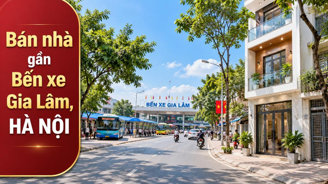 Bán nhà gần Bến xe Gia Lâm, Long Biên, giao thông thuận tiện