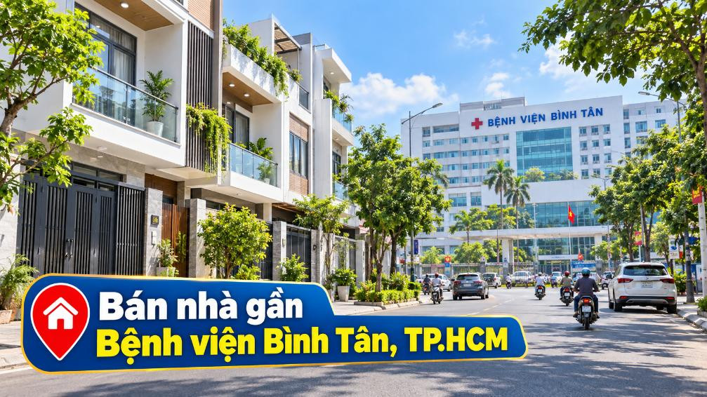 Bán nhà gần Bệnh viện Bình Tân, thuận tiện sinh hoạt