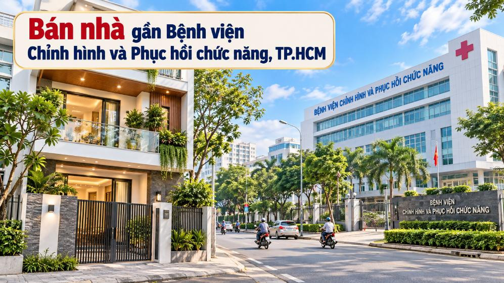 Bán nhà gần Bệnh viện Chỉnh hình và Phục hồi chức năng TP.HCM