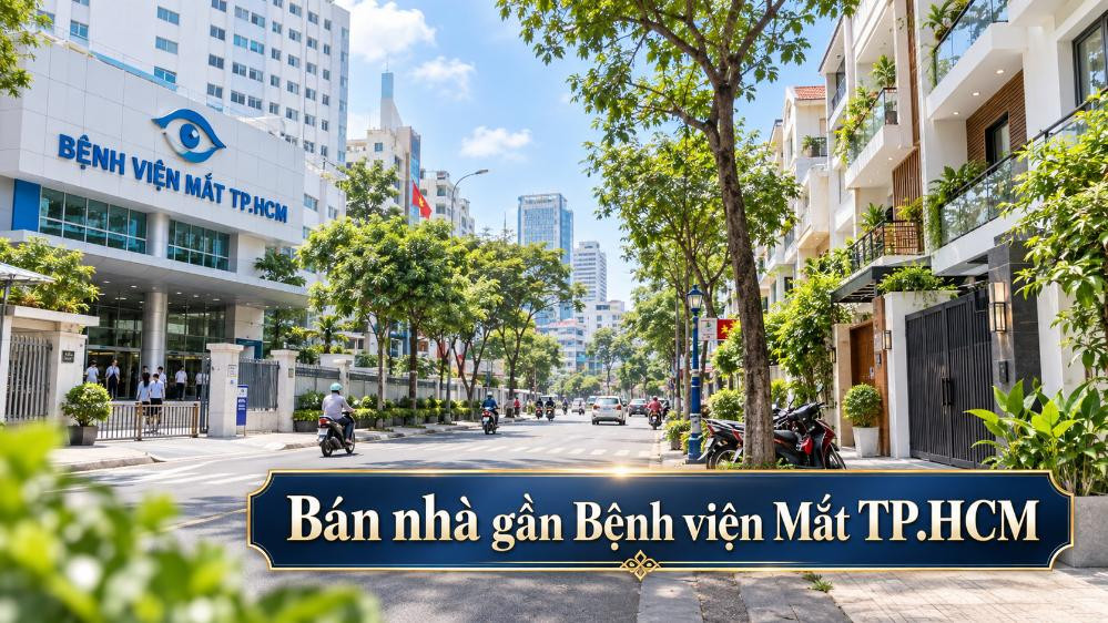Bán nhà gần Bệnh viện Mắt TP.HCM, thuận tiện đi lại