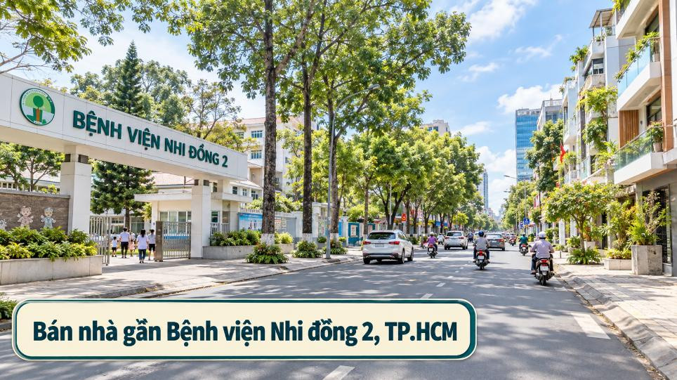 Bán nhà gần Bệnh viện Nhi đồng 2, kết nối nhanh trung tâm
