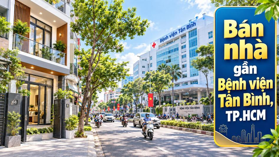 Bán nhà gần Bệnh viện Tân Bình, vị trí thuận tiện