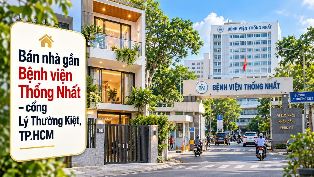 Bán nhà gần Bệnh viện Thống Nhất – Lý Thường Kiệt, dễ kết nối