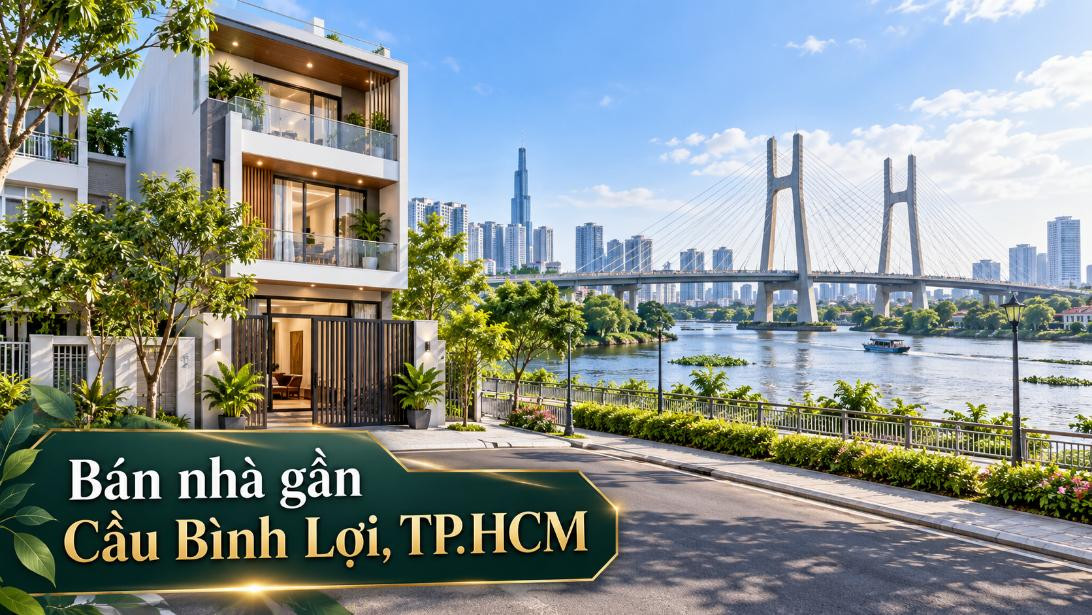 Bán nhà gần Cầu Bình Lợi, thuận tiện kết nối nhiều khu vực