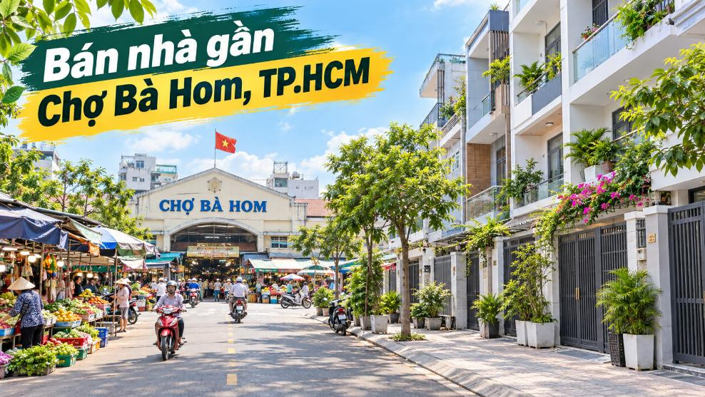 Bán nhà gần Chợ Bà Hom, tiện sinh hoạt và kinh doanh