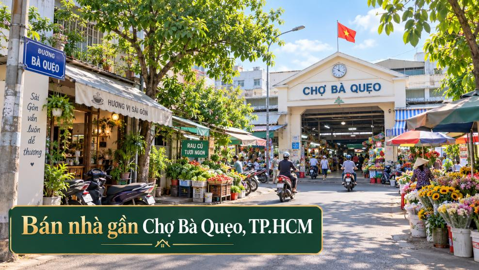 Bán nhà gần Chợ Bà Quẹo, vị trí thuận tiện khu Tây TP.HCM