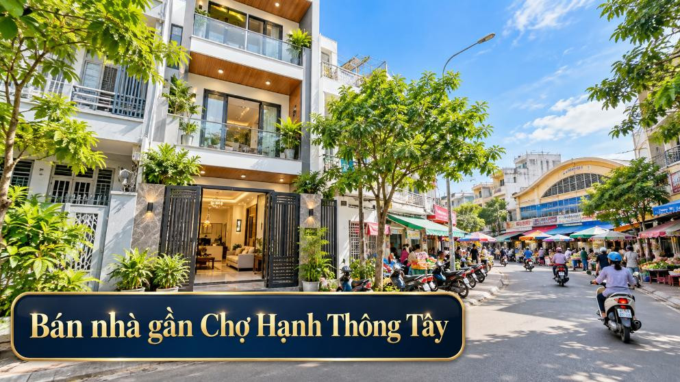 Bán nhà gần Chợ Hạnh Thông Tây, thuận tiện ở và kinh doanh