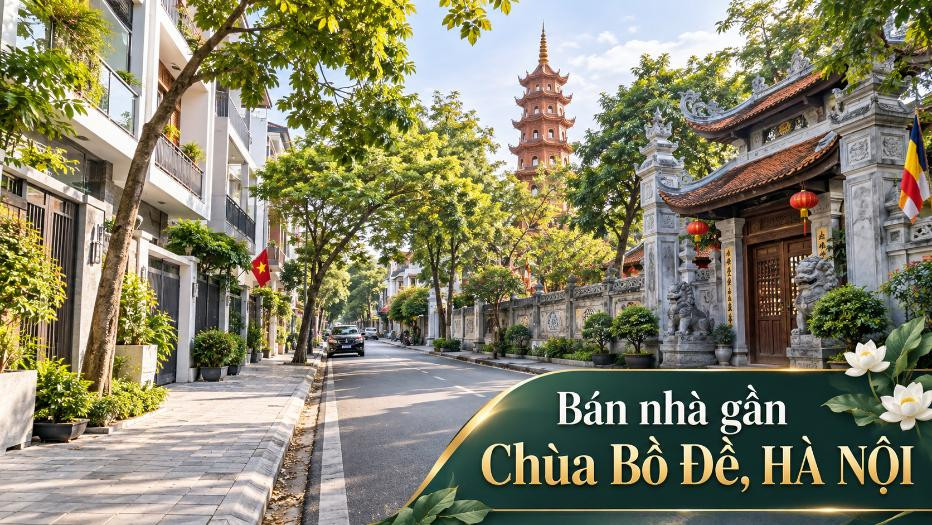 Bán nhà gần Chùa Bồ Đề, Long Biên, dễ kết nối trung tâm