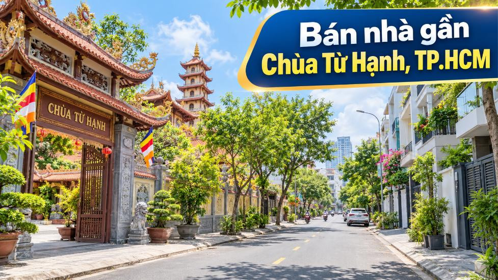 Bán nhà gần Chùa Từ Hạnh, khu dân cư yên tĩnh