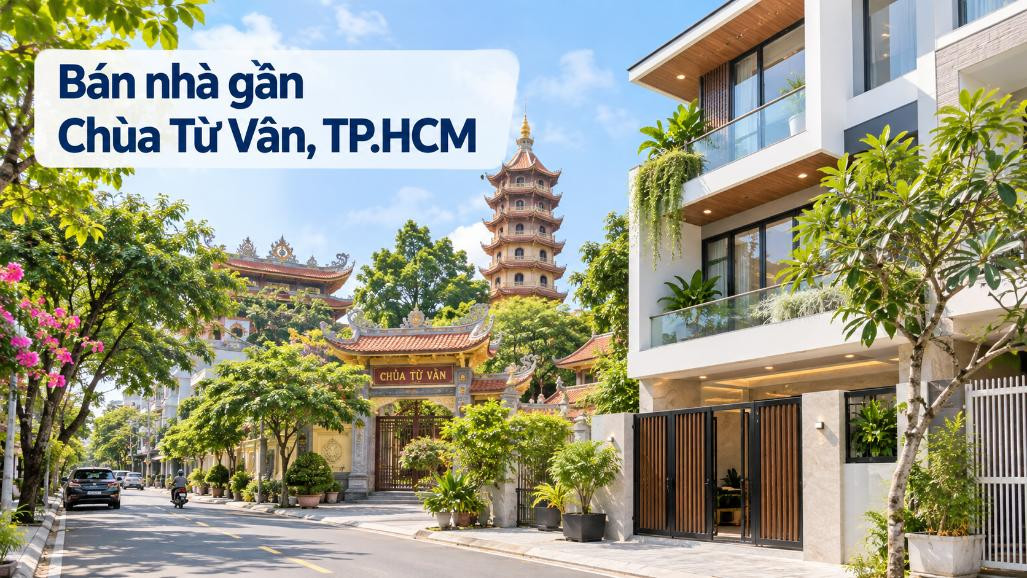 Bán nhà gần Chùa Từ Vân, Phú Nhuận, thuận tiện sinh sống