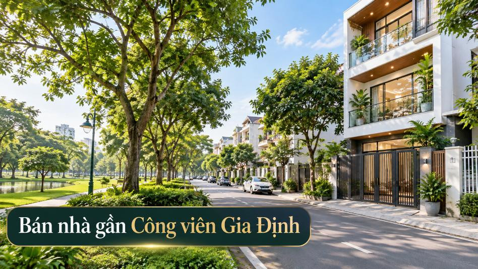 Bán nhà gần Công viên Gia Định, không gian sống thoáng mát